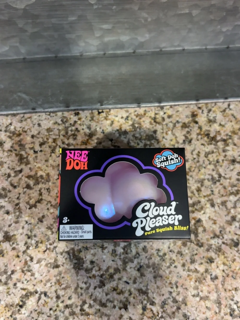 NeeDoh Cloud Pleaser Soft Squish Toy - Purple/Pink Cloud